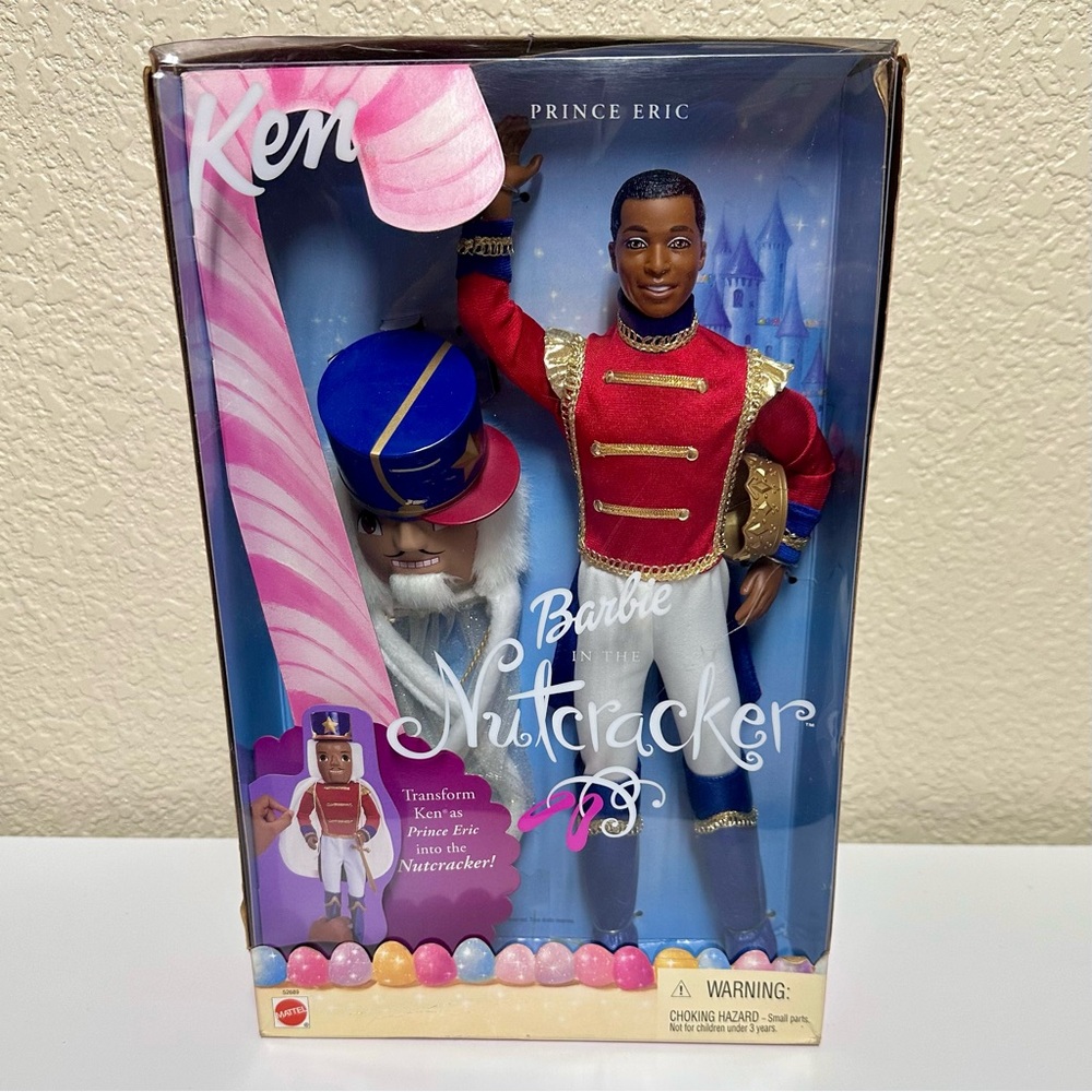 NEW 2001 Barbie Ken as Prince Eric in The Nutcracker African American Doll 52689 - Picture 1 of 4